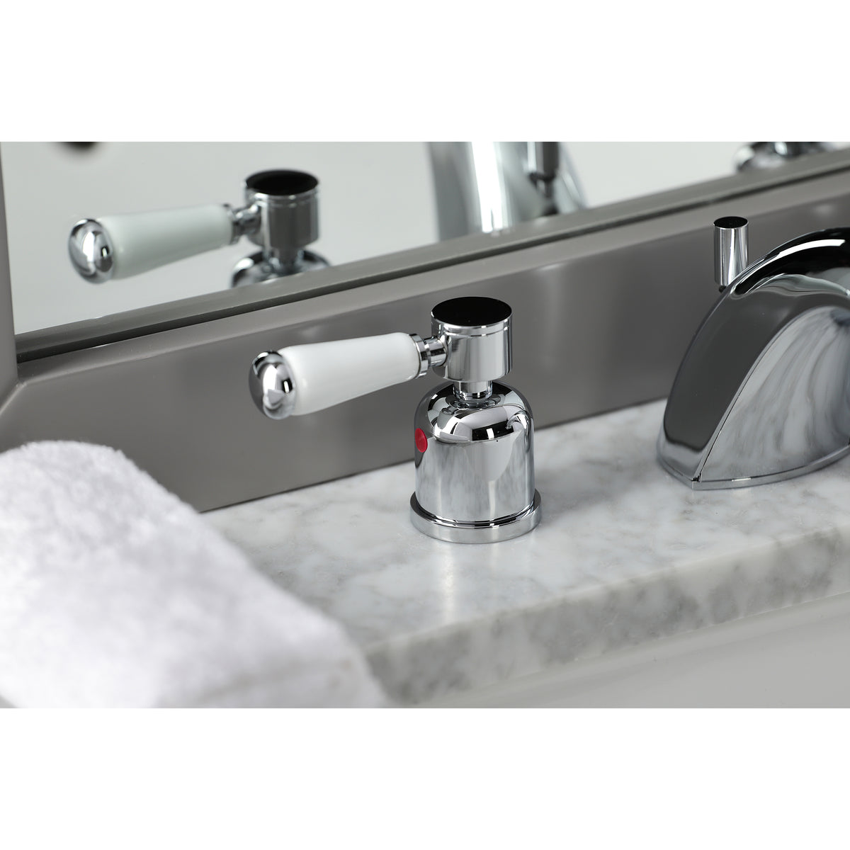 Kingston Brass FB8951DPL Mini-Widespread Bathroom Faucet