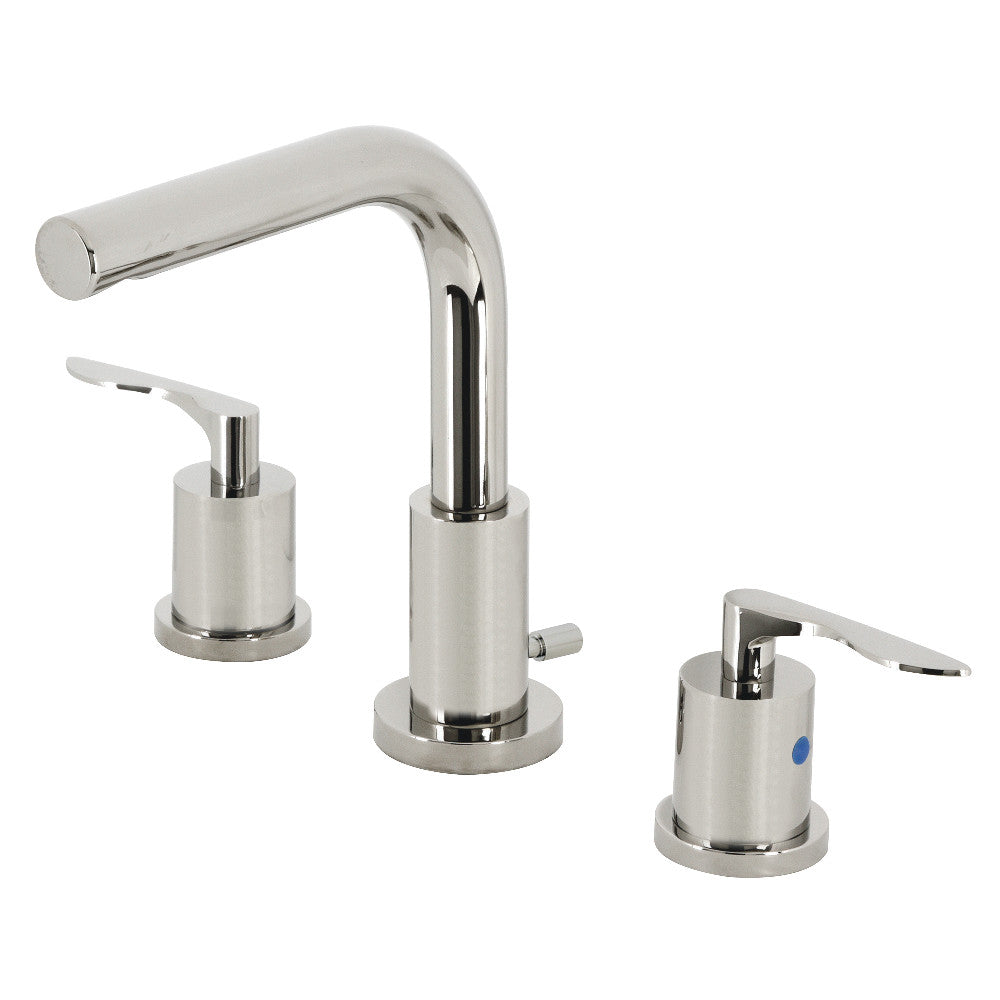 Kingston Brass FSC8958SVL Serena Widespread Bathroom Faucet with Brass Pop-Up