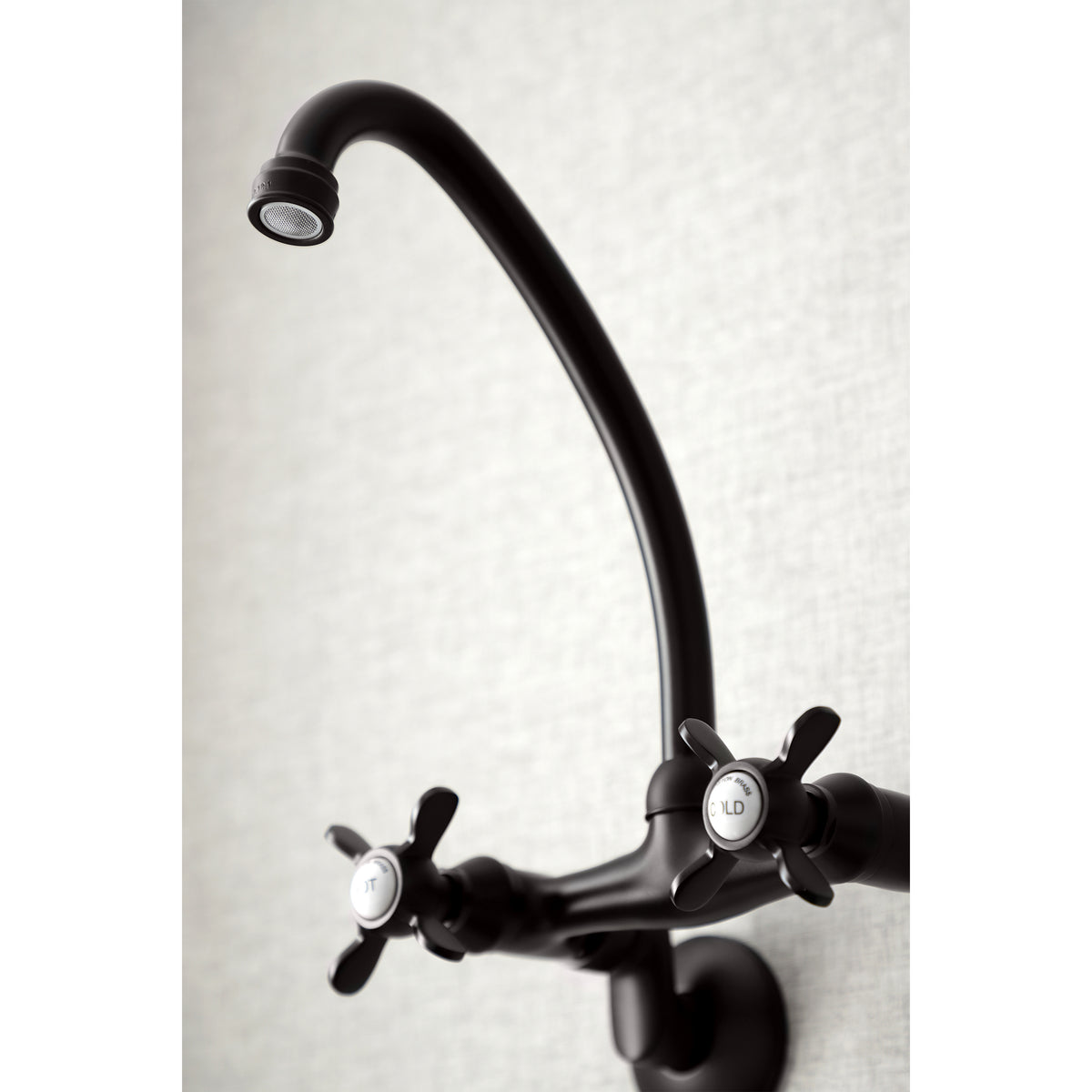 Kingston Brass KS114C Essex Two Handle Wall Mount Kitchen Faucet
