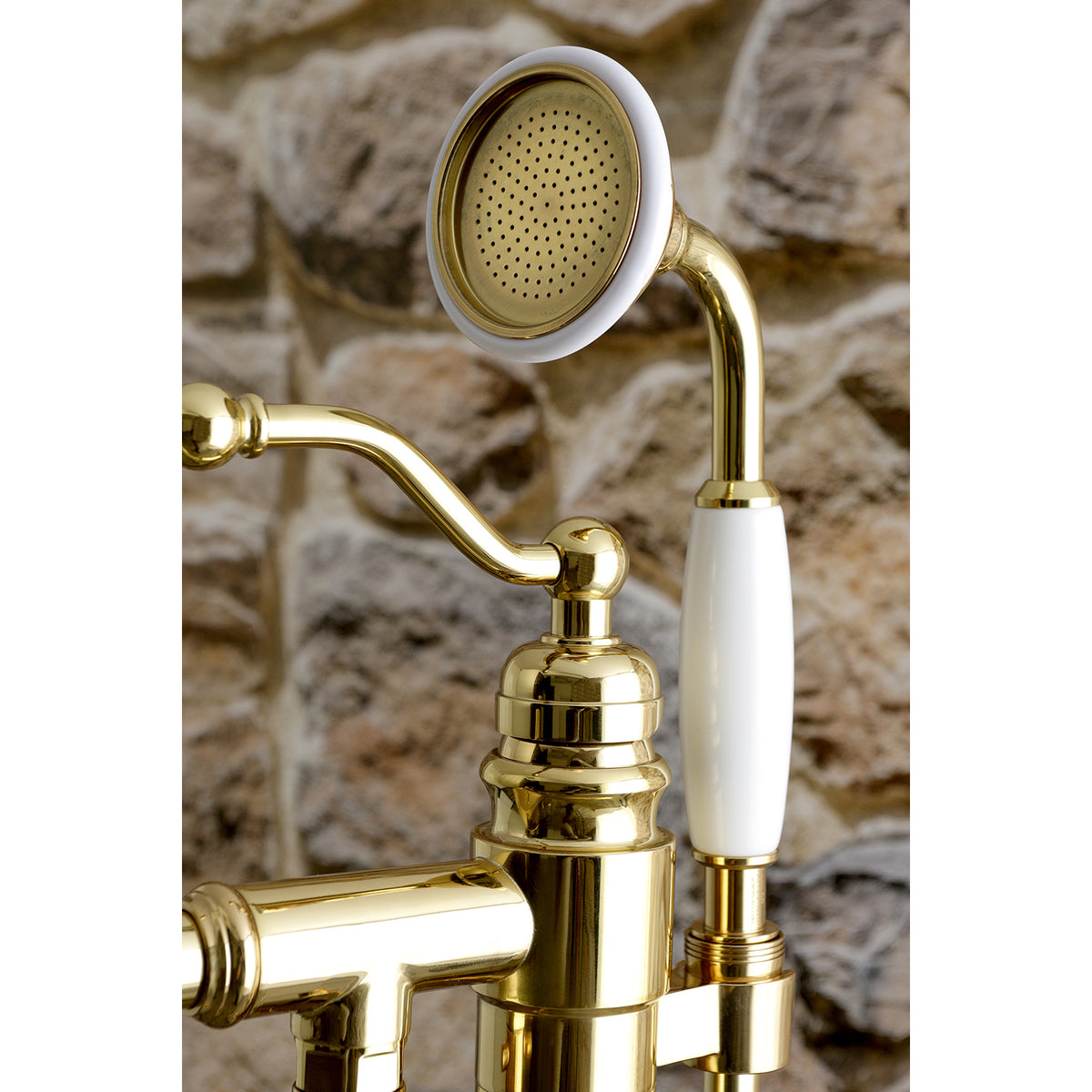 English Country Freestanding Tub Faucet with Hand Shower