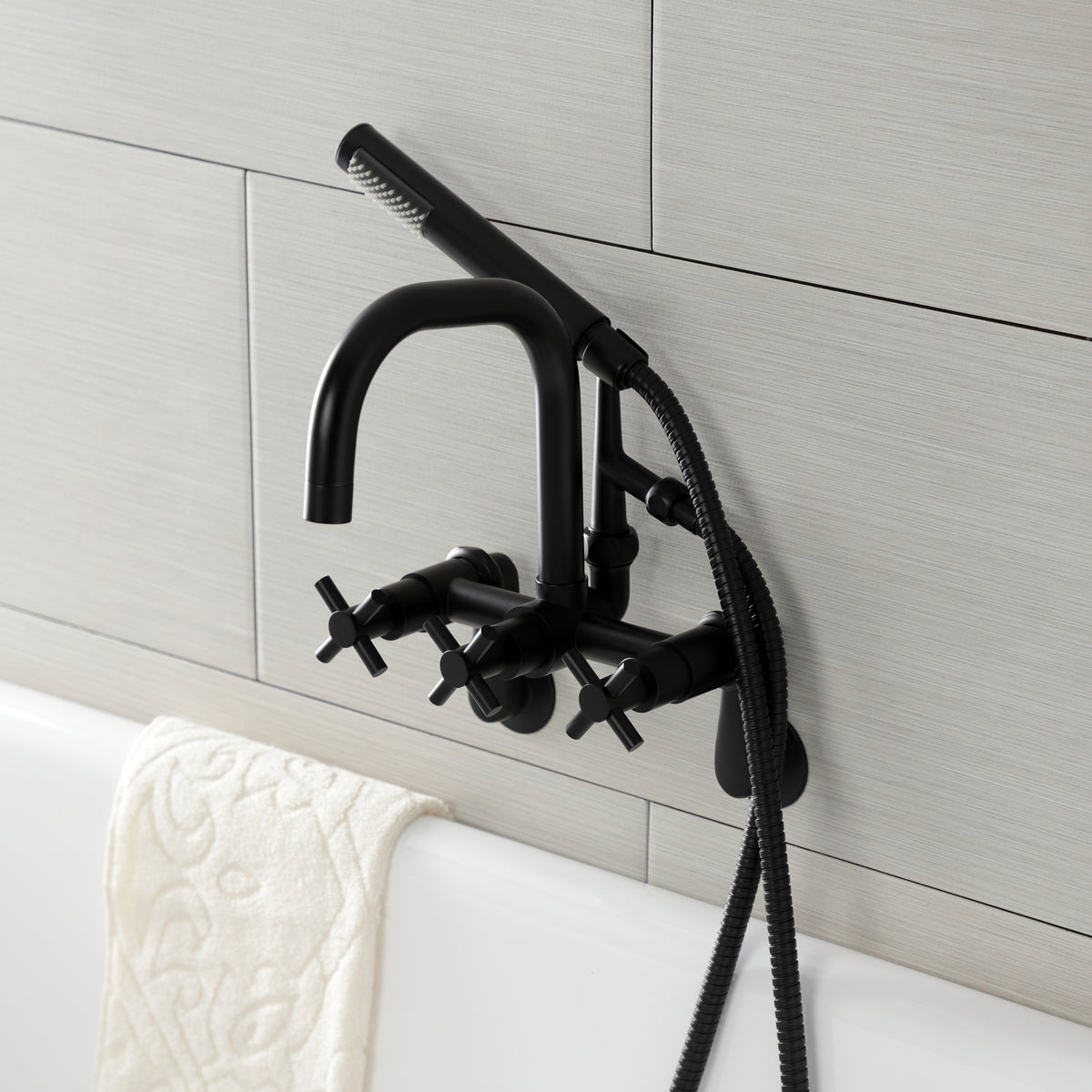 Aqua Vintage Concord Wall Mount Clawfoot Tub Faucet