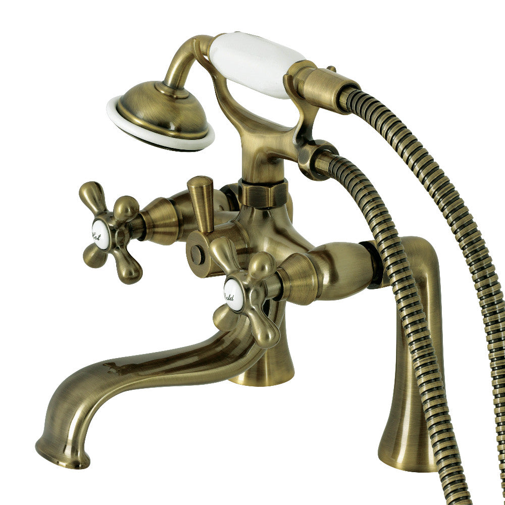Kingston Deck Mount Clawfoot Tub Faucet with Hand Shower