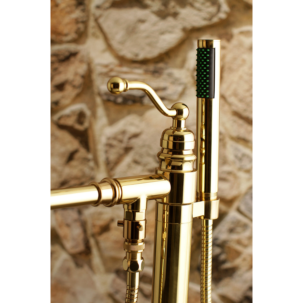 English Country Freestanding Tub Faucet with Hand Shower