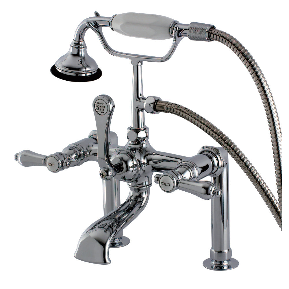 Aqua Vintage Heirloom Deck Mount Clawfoot Tub Faucet