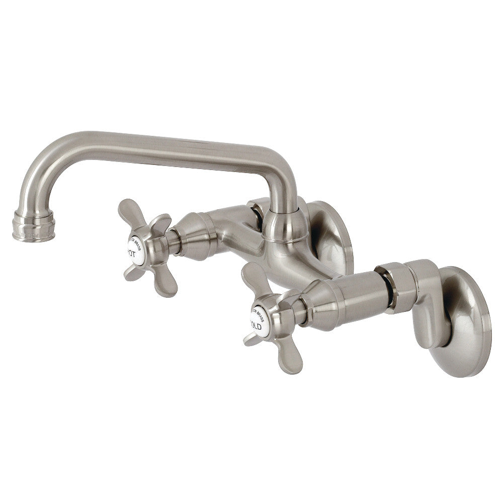 Kingston Brass KS113PB Essex Two Handle Wall Mount Kitchen Faucet