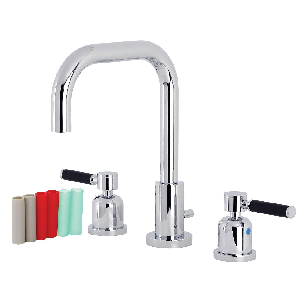 Kingston Brass FSC8930DKL Kaiser Widespread Bathroom Faucet with Brass Pop-Up