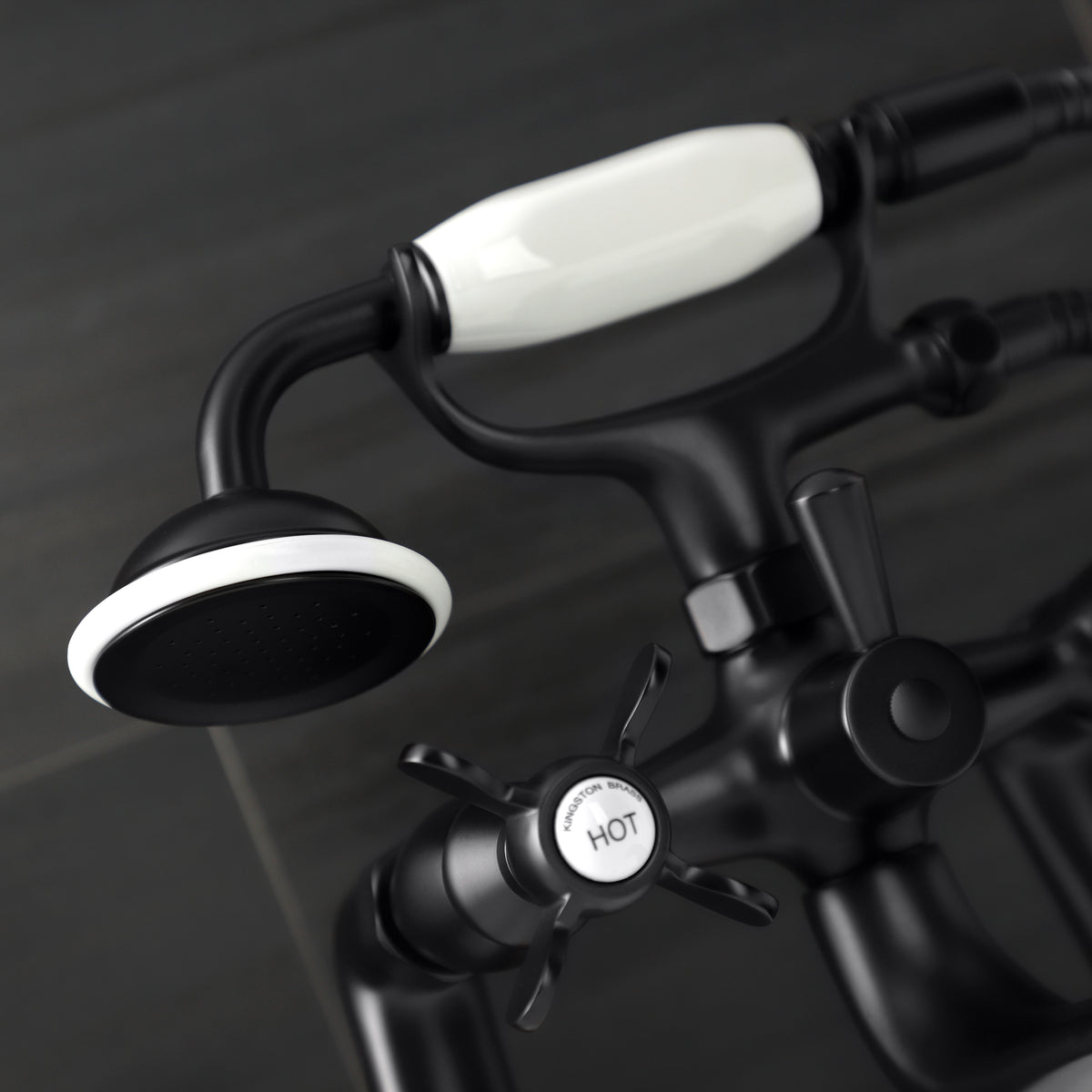 Essex Deck Mount Clawfoot Tub Faucet with Hand Shower