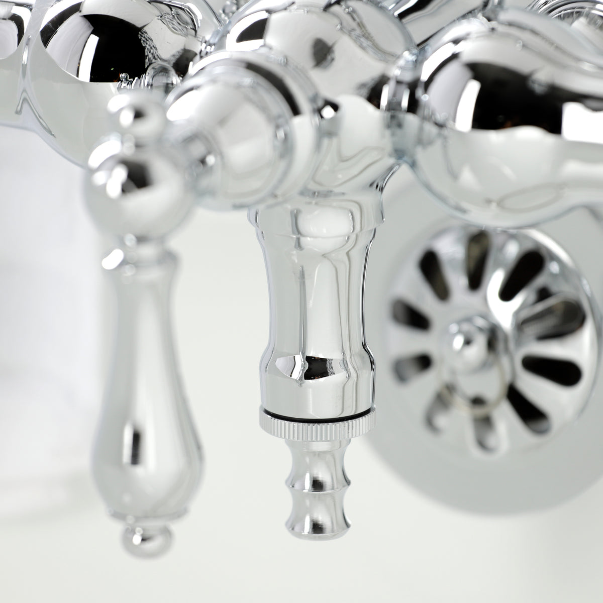 Vintage 3-3/8&quot; Tub Wall Mount Clawfoot Tub Faucet with Hand Shower