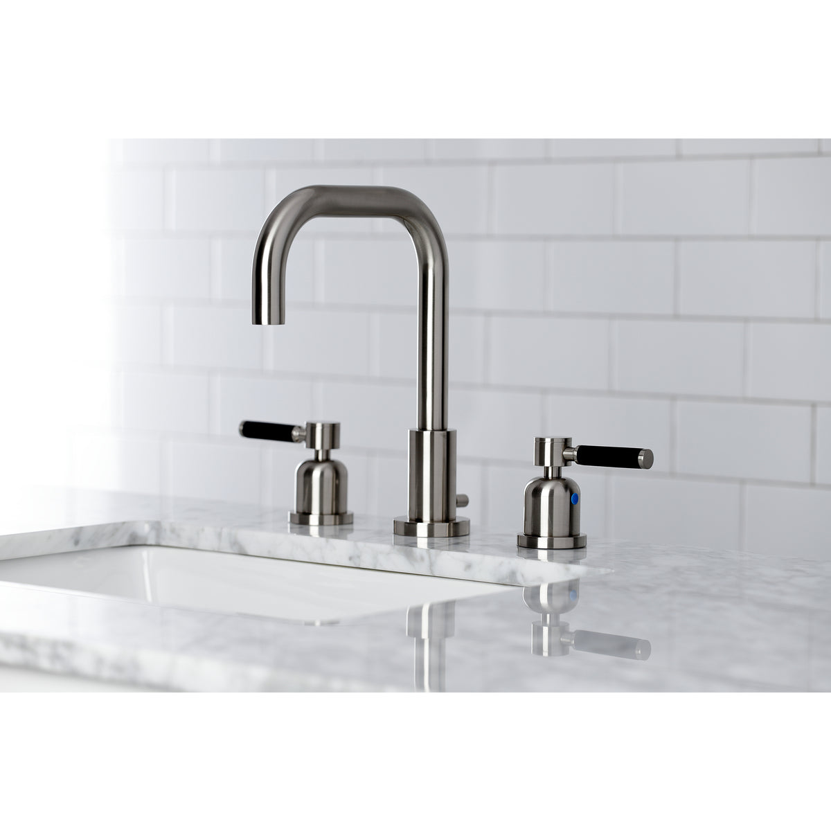 Kingston Brass FSC8930DKL Kaiser Widespread Bathroom Faucet with Brass Pop-Up