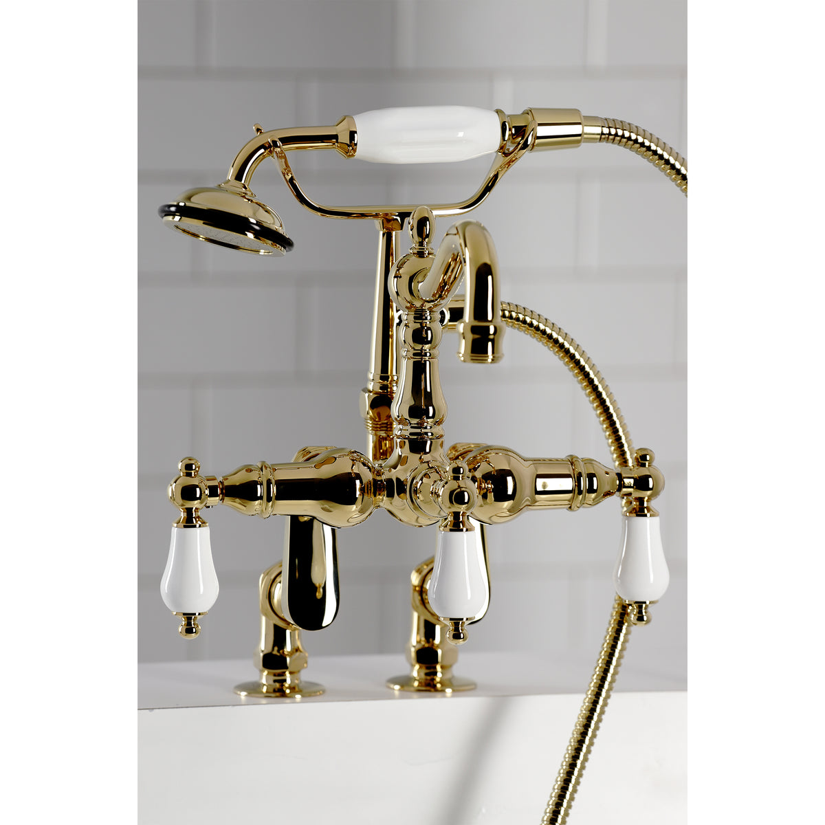 Vintage Clawfoot Tub Faucet with Hand Shower