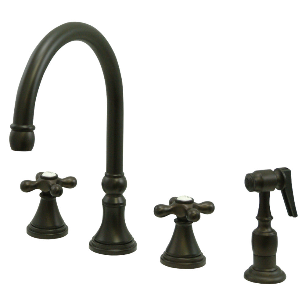 Kingston Brass KS2798AXBS Widespread Kitchen Faucet
