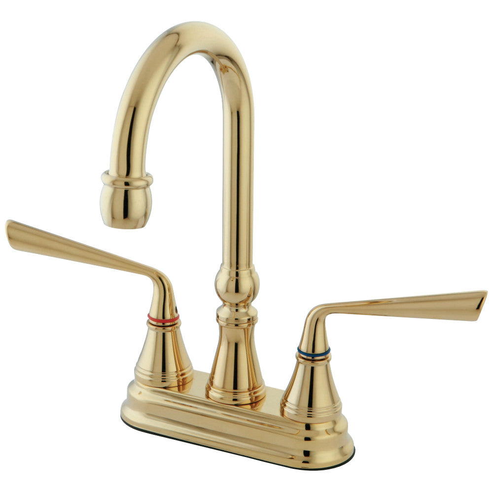 Kingston Brass KS2492ZL Silver Sage Bar Faucet