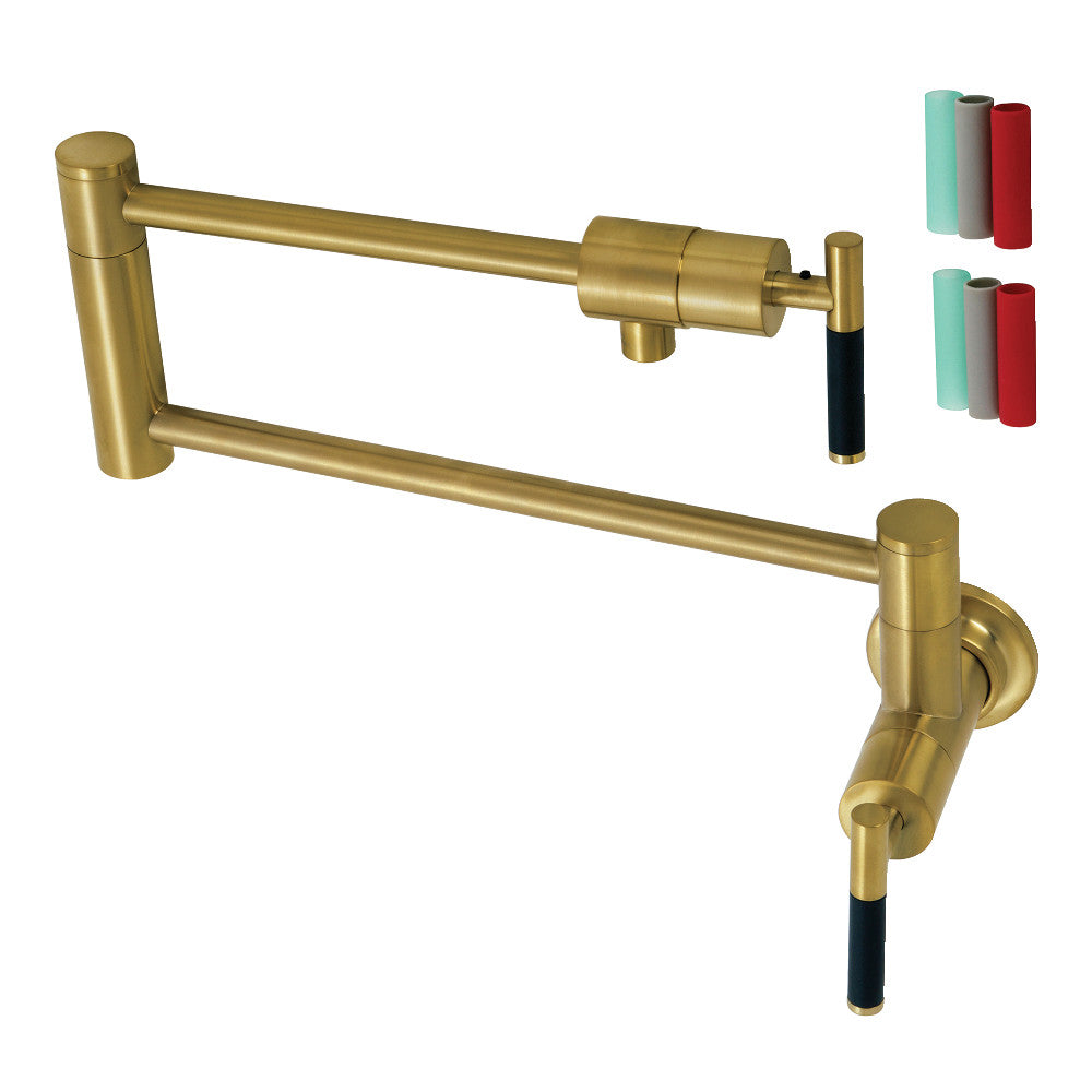 Kingston Brass KS4102CKL Kaiser Wall Mount Pot Filler Faucet