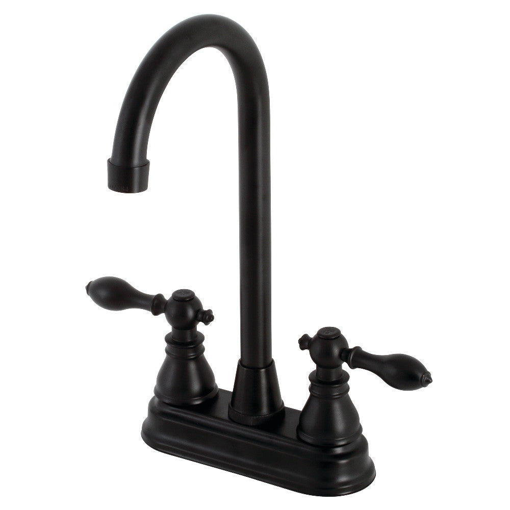 Kingston Brass KB491ACL American Classic Two-Handle High-Arc Bar Faucet
