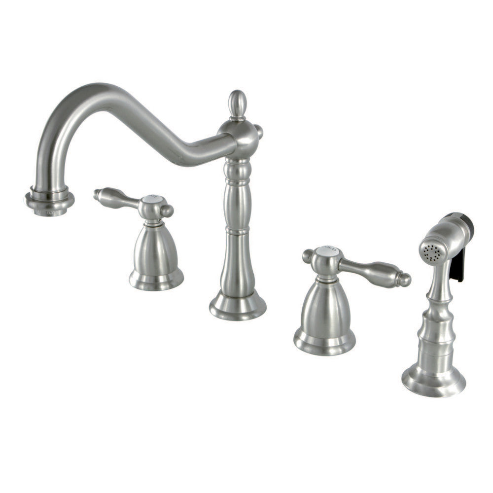 Kingston Brass KS1792TALBS Widespread Kitchen Faucet