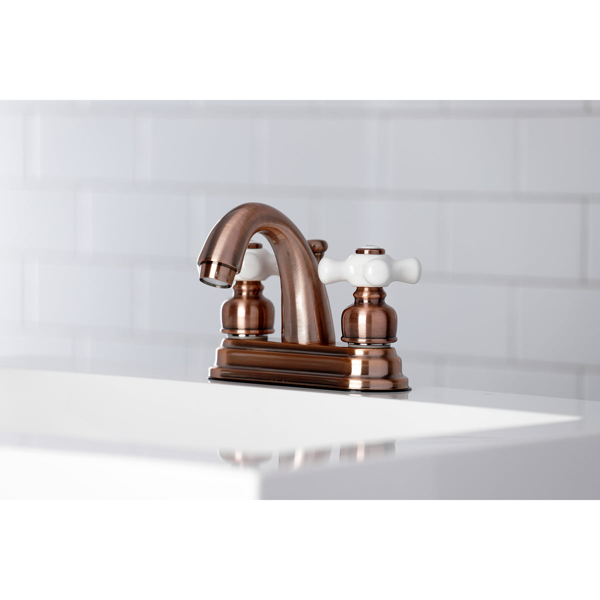 Kingston Brass KB5613PX Restoration 4 in. Centerset Bathroom Faucet