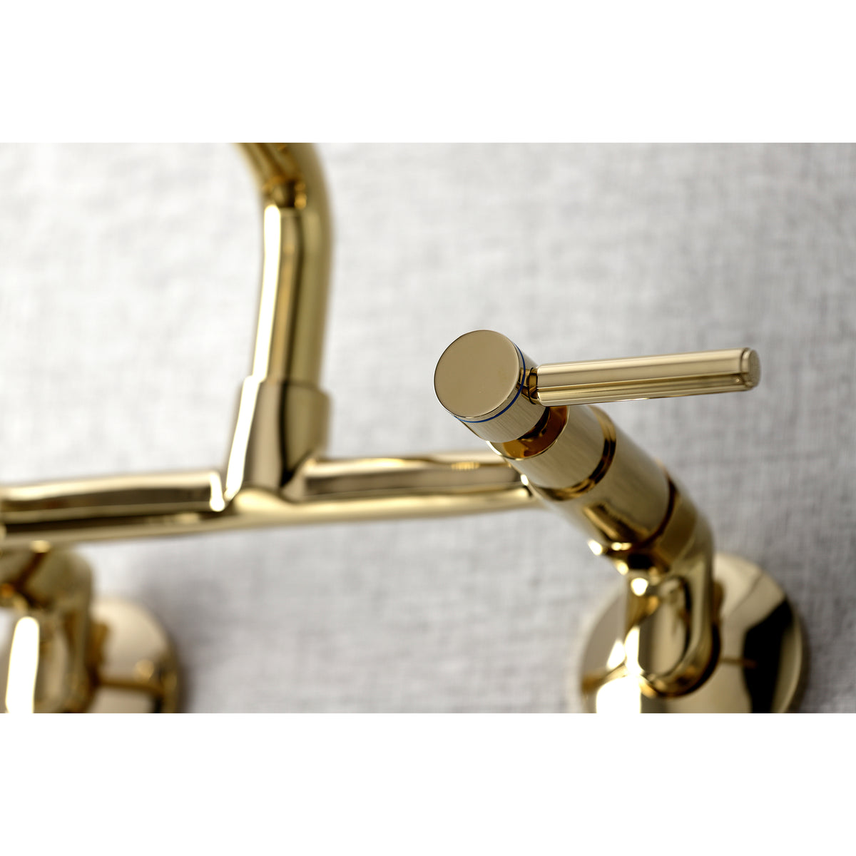 Kingston Brass KS823PN Concord Two-Handle Wall-Mount Kitchen Faucet