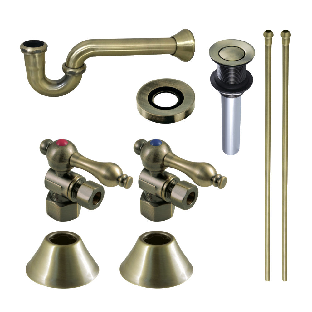 Kingston Brass Traditional Plumbing Sink Trim Kit with P-Trap and Drain