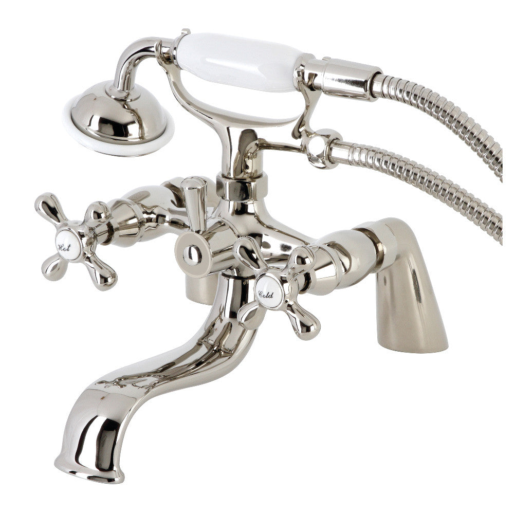 Kingston Deck Mount Clawfoot Tub Faucet with Hand Shower
