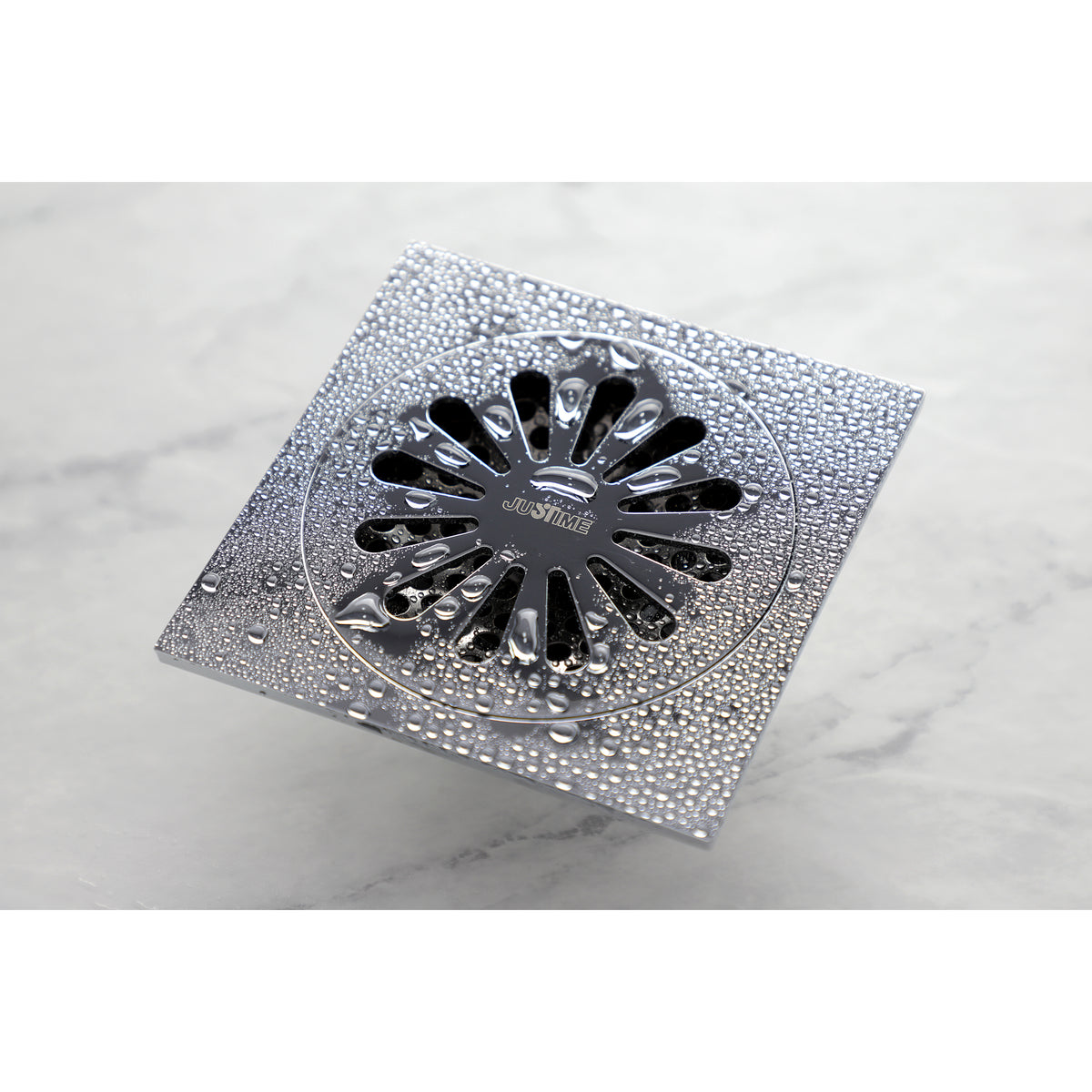 Kingston Brass Watercourse Sunburst 4&quot; Square Grid Shower Drain