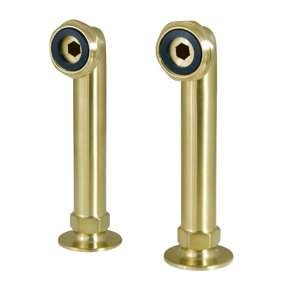 Kingston Brass Aqua Vintage 6-Inch Deck Mount Riser for Leg Tub Filler