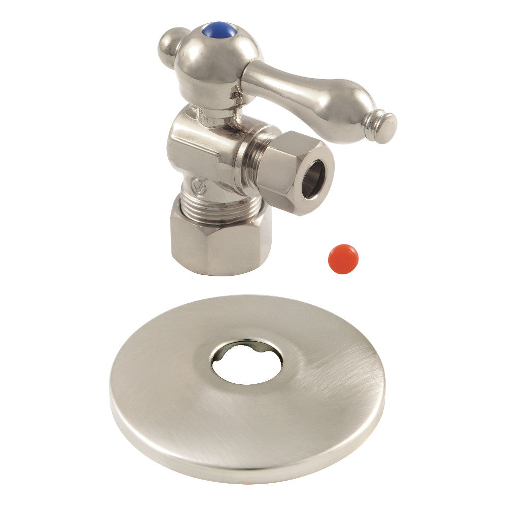 Kingston Brass Quarter Turn Valve with Flange (5/8&quot; X 3/8&quot; OD Compression)