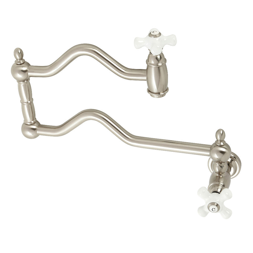 Kingston Brass KS2100PX Heritage Wall Mount Pot Filler