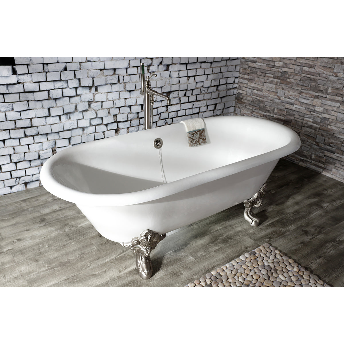 English Country Freestanding Tub Faucet with Hand Shower