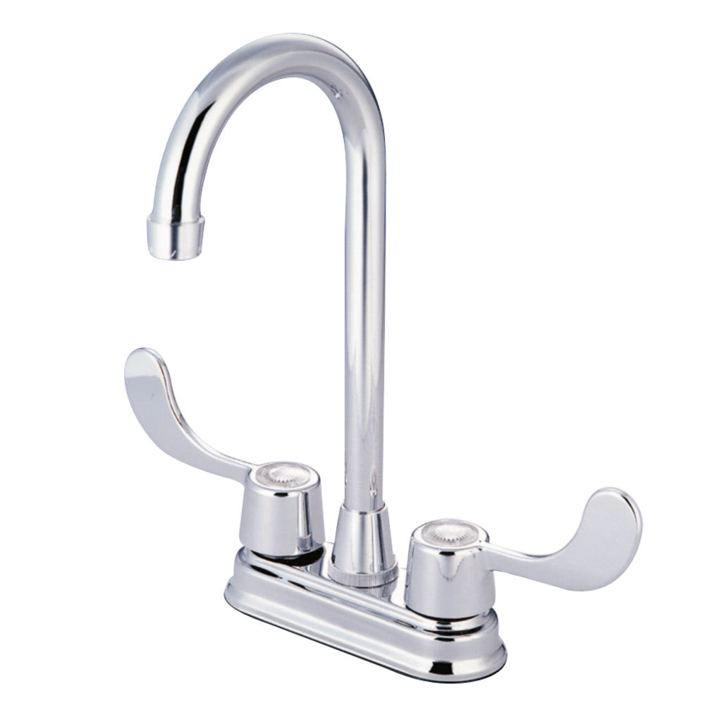 Kingston Brass GKB491ADA Water Saving Vista Bar Faucet with Blade Handles (ADA Compliant)