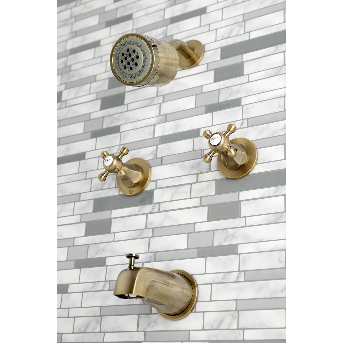 Metropolitan Two-Handle Tub and Shower Faucet
