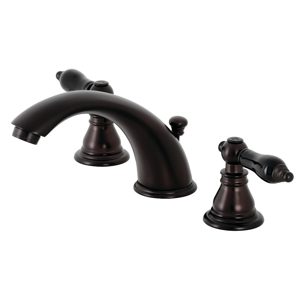 Kingston Brass KB963AKL Duchess Widespread Bathroom Faucet with Plastic Pop-Up
