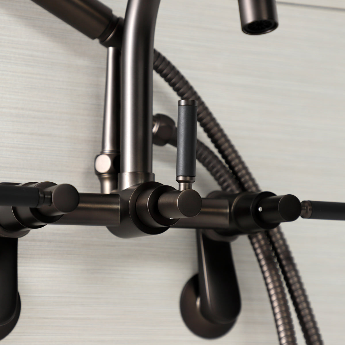 Vintage AE8150DKL Kaiser 7-Inch Adjustable Wall Mount Clawfoot Tub Faucet