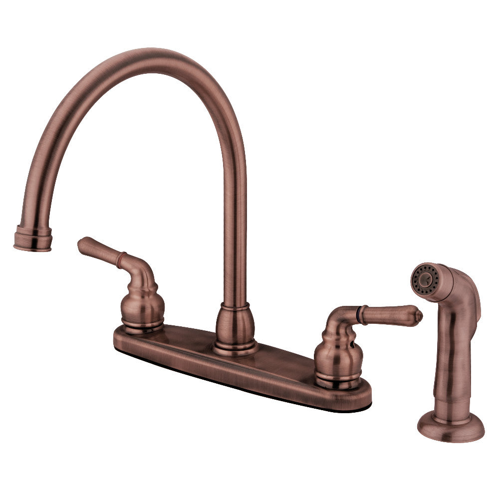 Kingston Brass KB796SP Magellan 8-Inch Centerset Kitchen Faucet