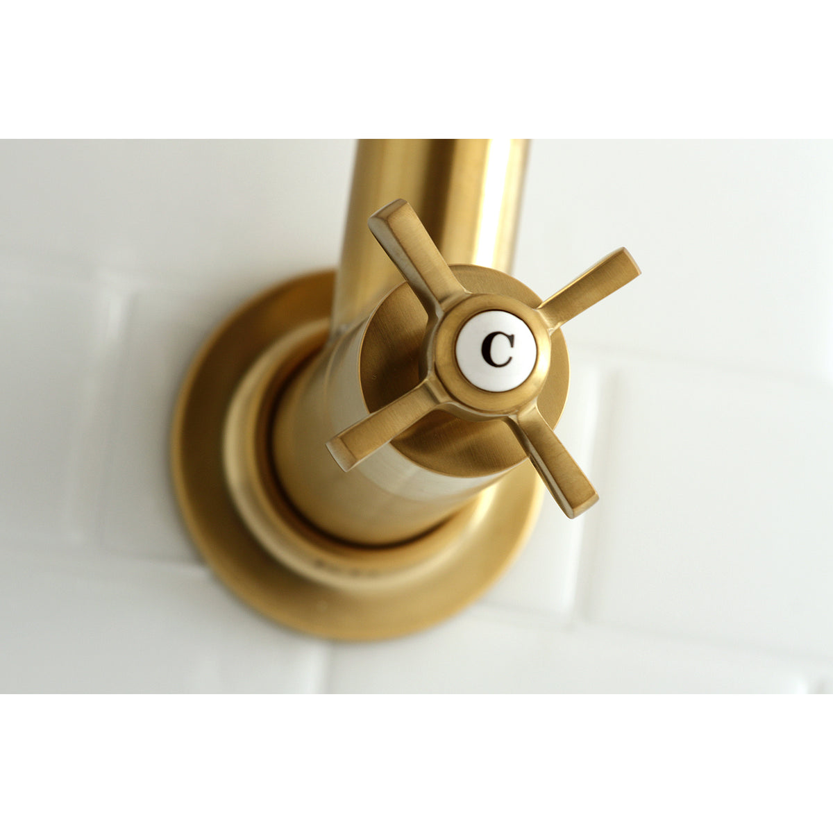 Kingston Brass KS8103ZX Millennium Wall Mount Pot Filler Kitchen Faucet