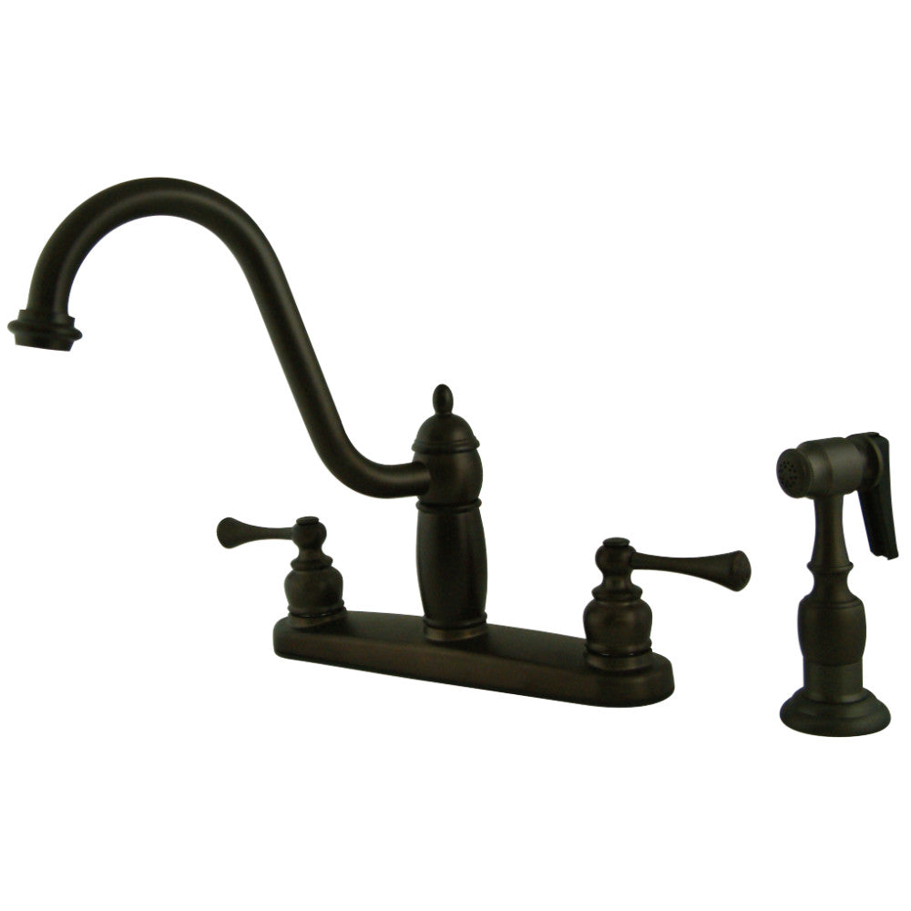 Kingston Brass KB1111BLBS Heritage Centerset Kitchen Faucet