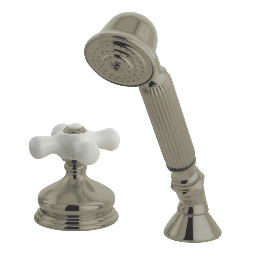 Kingston Brass Deck Mount Hand Shower with Diverter for Roman Tub Faucet