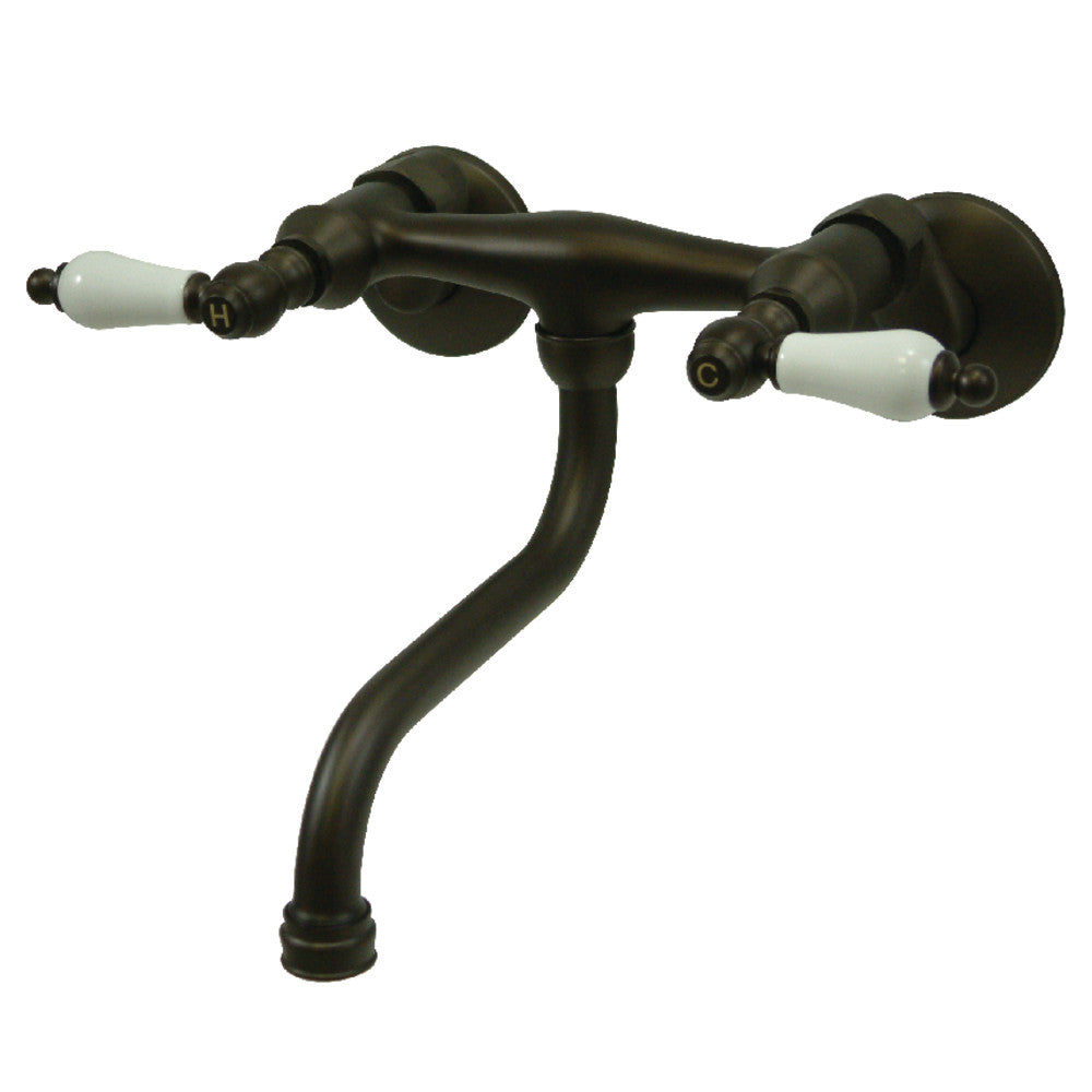Kingston Brass KS516ORB Wall Mount Bathroom Faucet