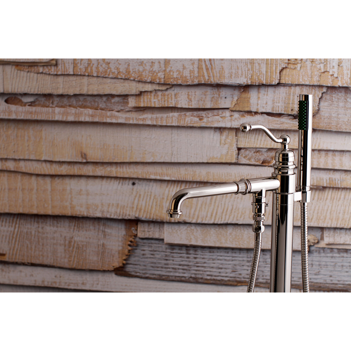 English Country Freestanding Tub Faucet with Hand Shower