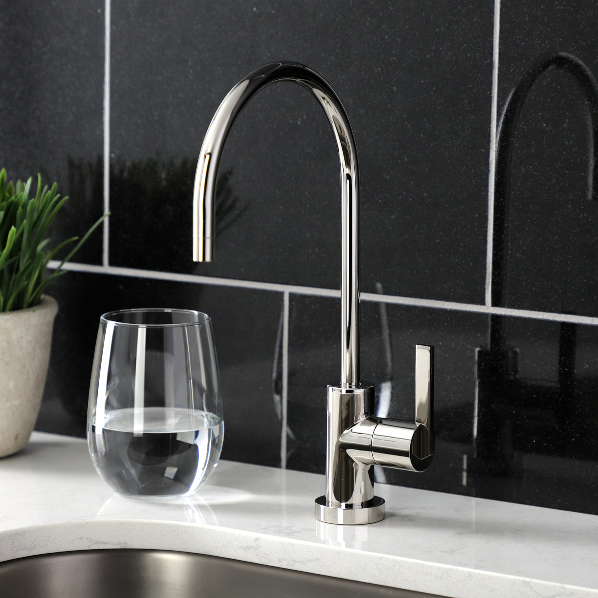 Kingston Brass KS8190CTL Continental Single-Handle Water Filtration Faucet