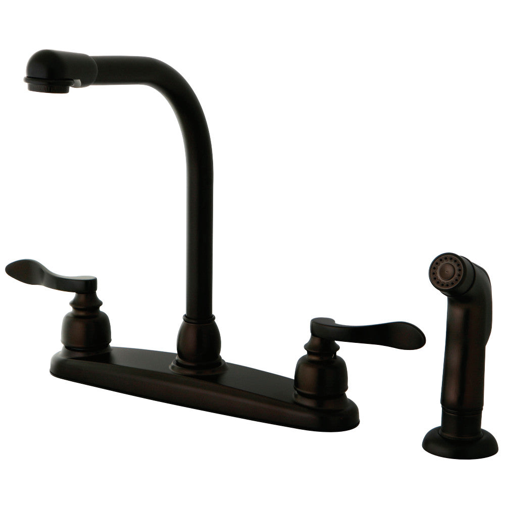 Kingston Brass KB8758NFLSP NuWave French Centerset Kitchen Faucet