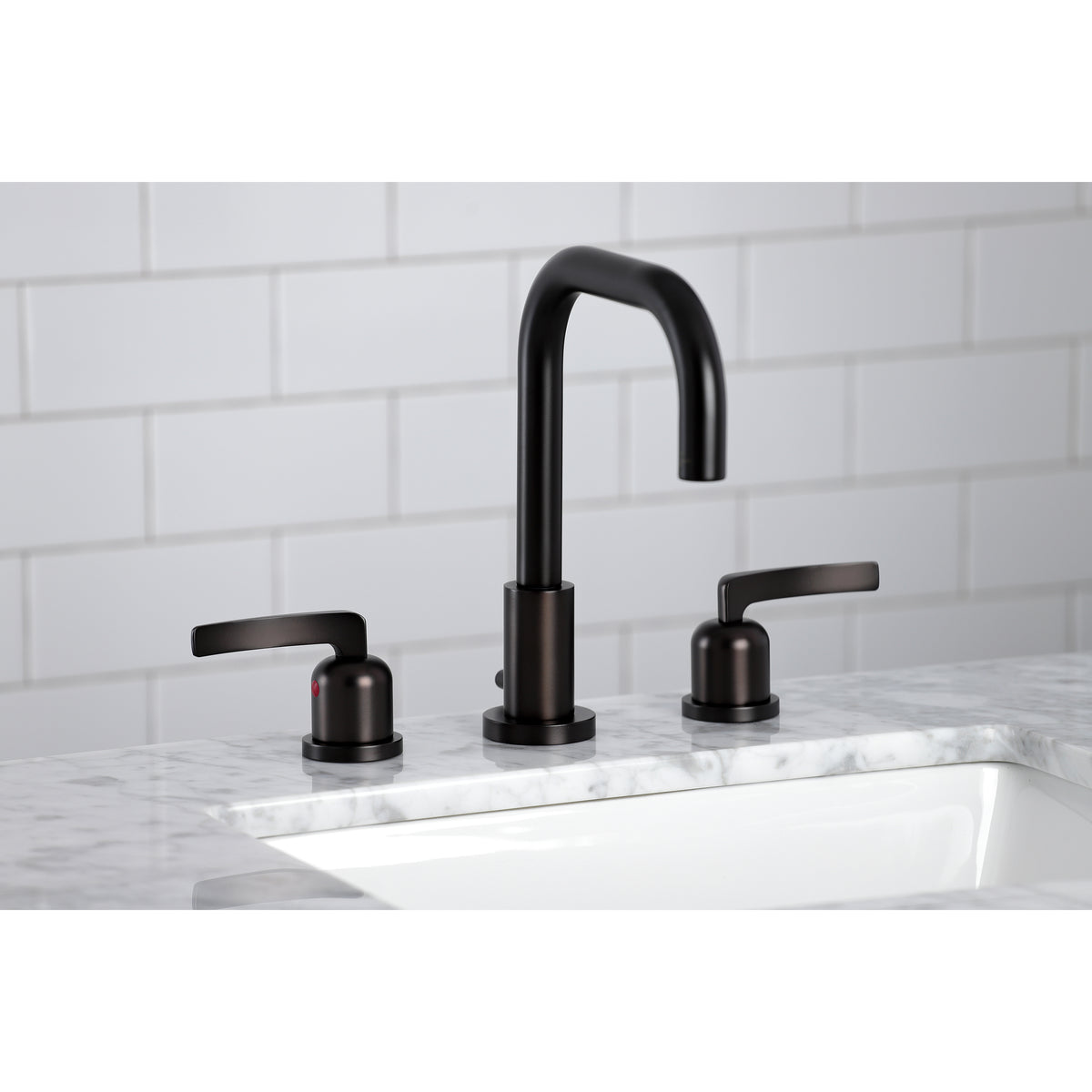 Kingston Brass FSC8931EFL Centurion Widespread Bathroom Faucet with Brass Pop-Up
