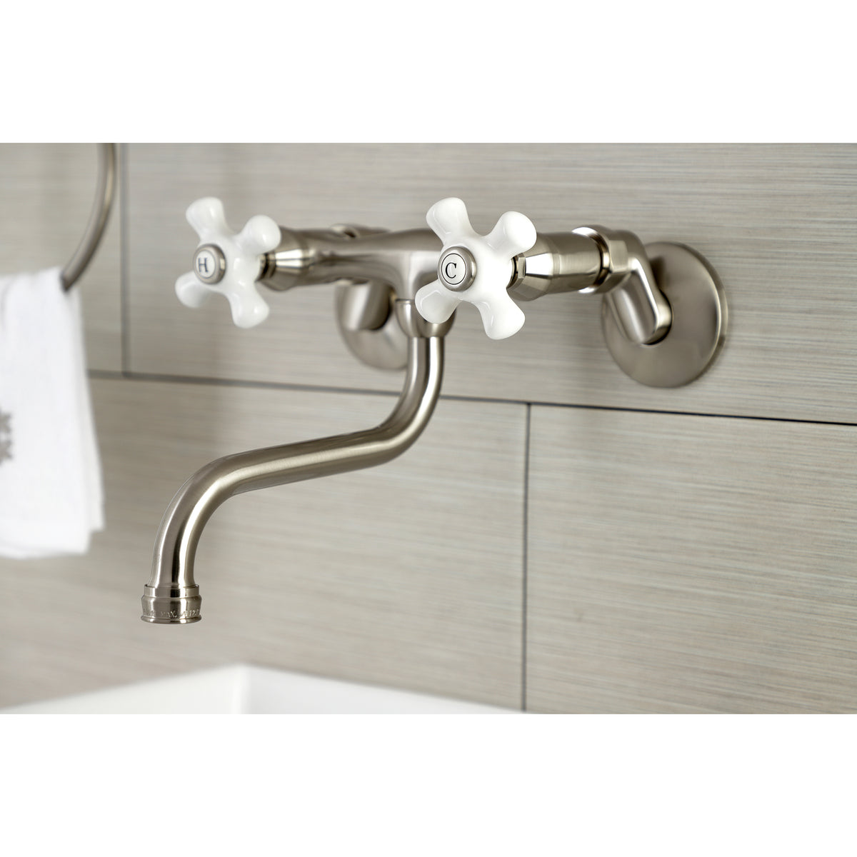Kingston Brass KS616C Wall Mount Bathroom Faucet