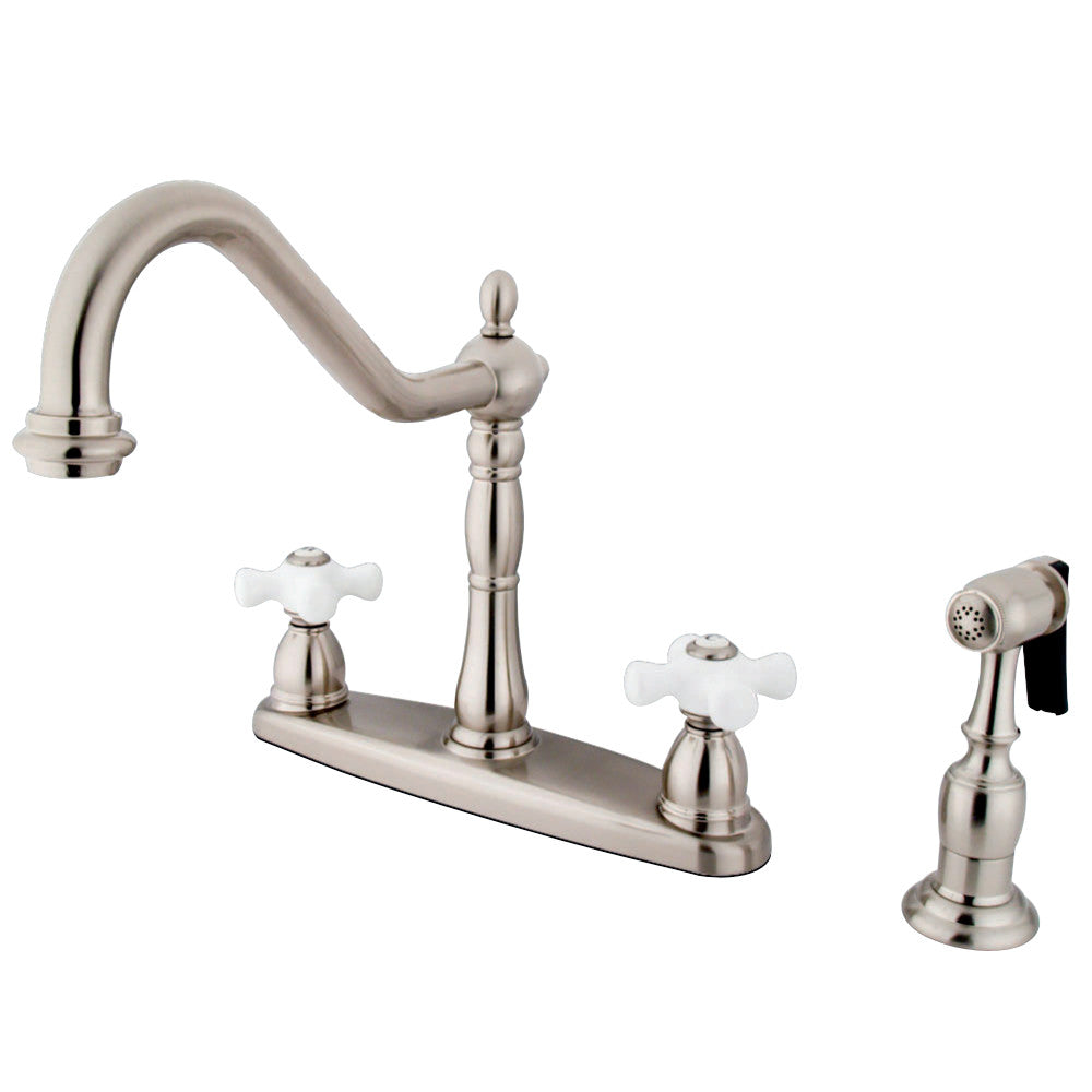 Kingston Brass KB1751PXBS Heritage Centerset Kitchen Faucet