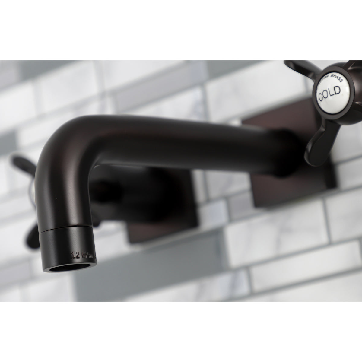 Kingston Brass KS6125BEX Essex Two-Handle Wall Mount Bathroom Faucet