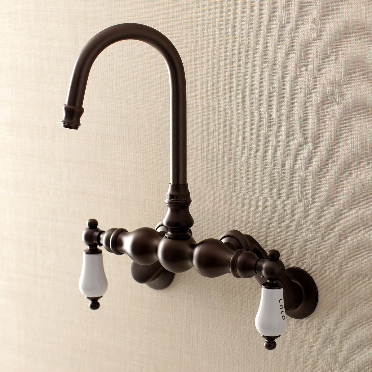 Aqua Vintage Adjustable Center Wall Mount Tub Faucet