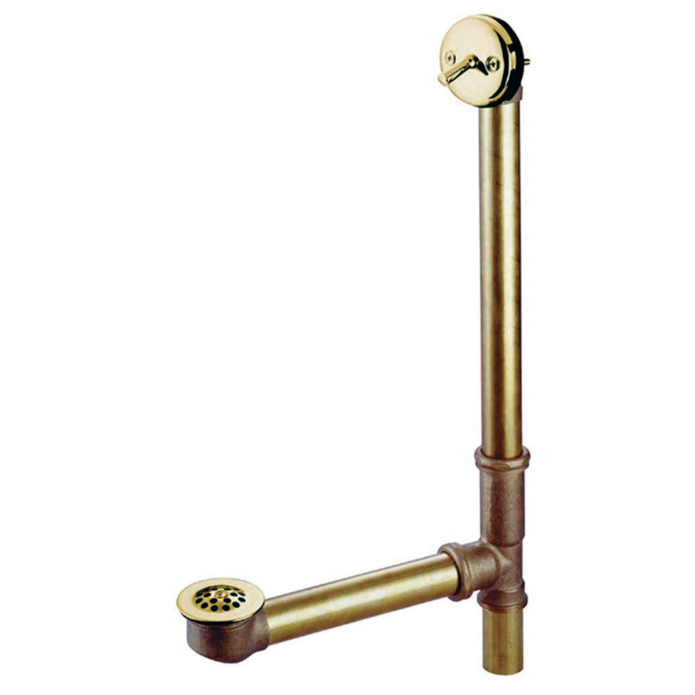 Kingston Brass 23&quot;-Inch Trip Lever Waste and Overflow with Grid