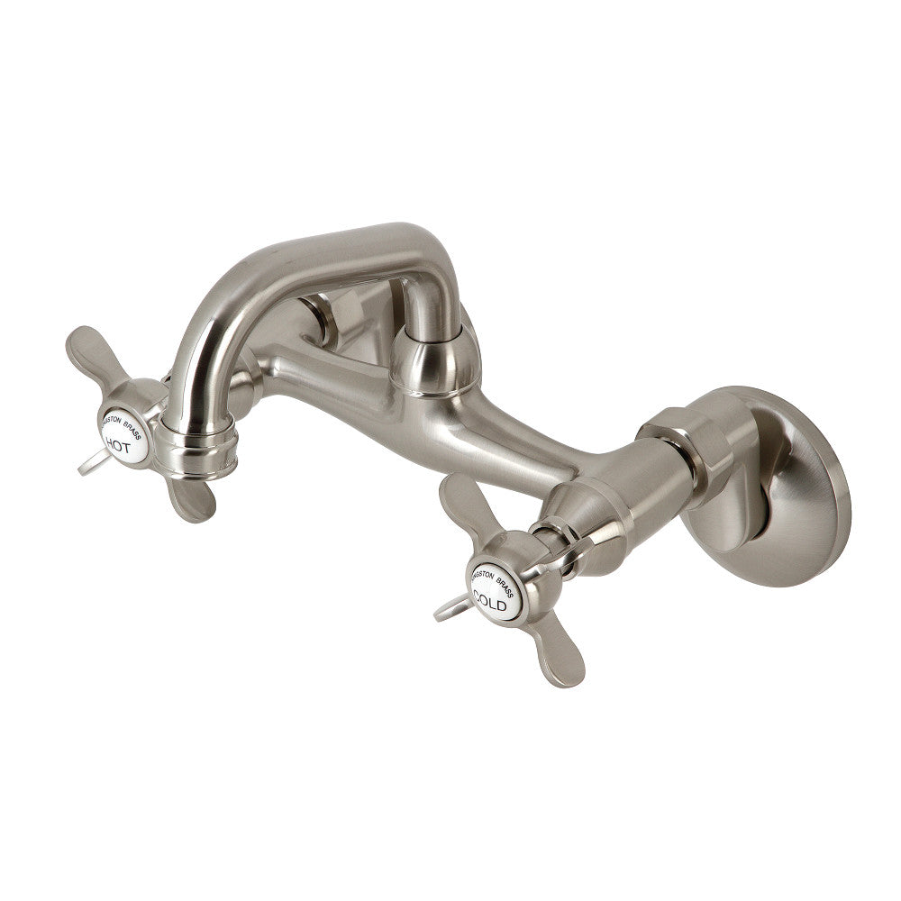 Kingston Brass KS112SB Two-Handle Wall Mount Bar Faucet