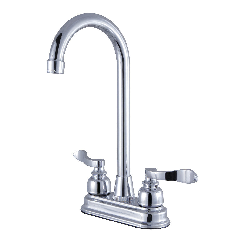 Kingston Brass FB498NFL 4-Inch Centerset High-Arch Bar Faucet