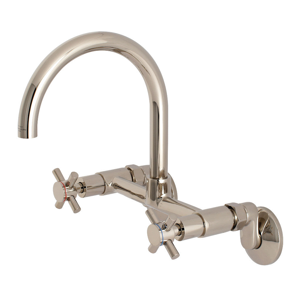 Kingston Brass KS414ORB Concord 8-Inch Adjustable Center Wall Mount Kitchen Faucet