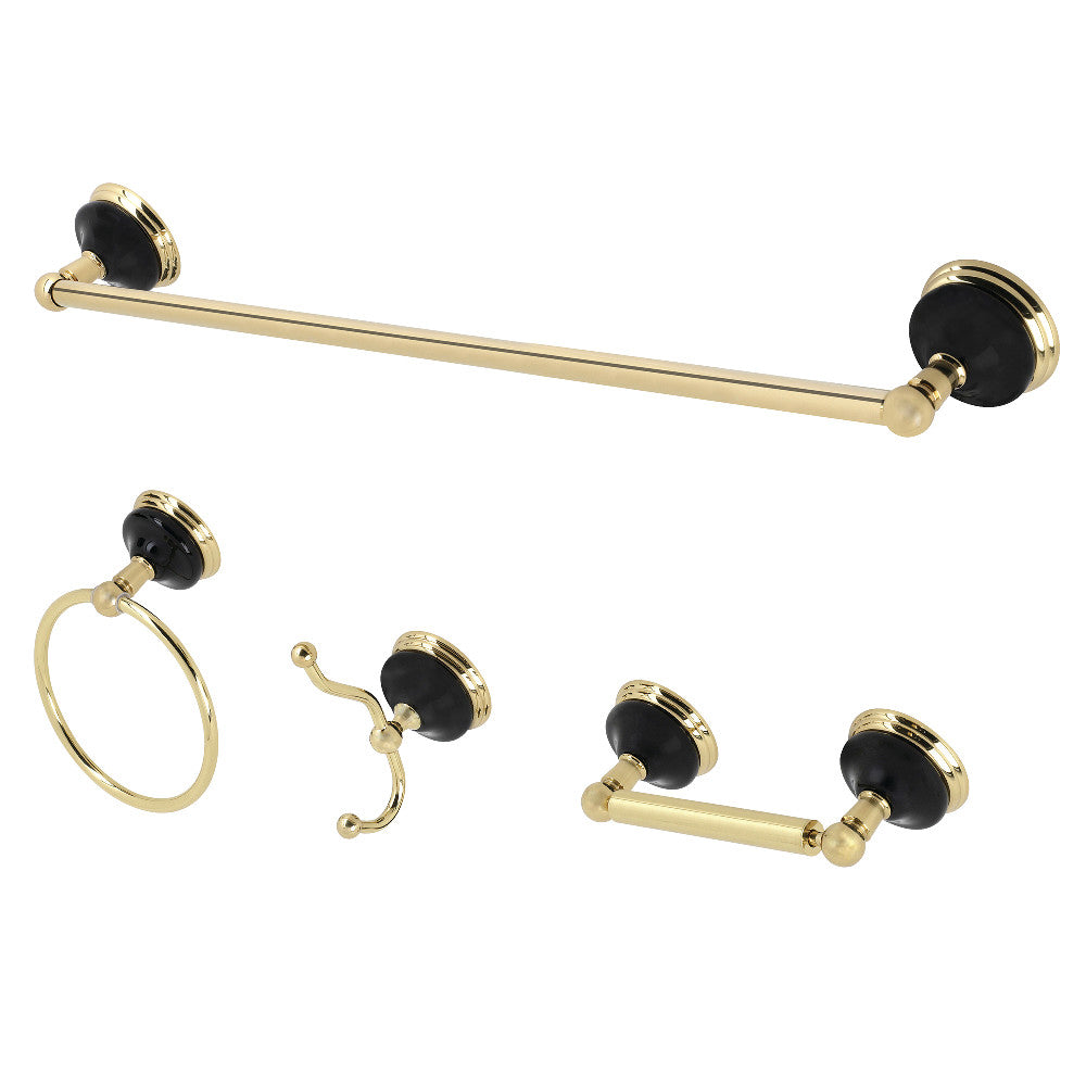 Kingston Brass Water Onyx 4-Piece Bathroom Accessory Set
